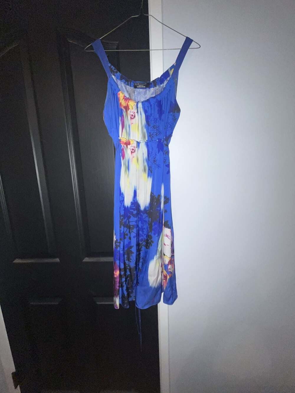 Elie Tahari for Nordstrom Silk Floral Print Sleeveless Dress